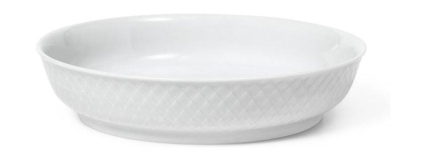 Lyngby Porcelæn Rhombe dezertní deska Ø16 cm, bílá