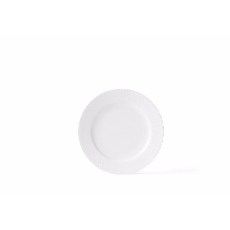 Lyngby Rhombe Plate White, 21cm