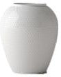 Lyngby Rhombe váza bílá, 25 cm