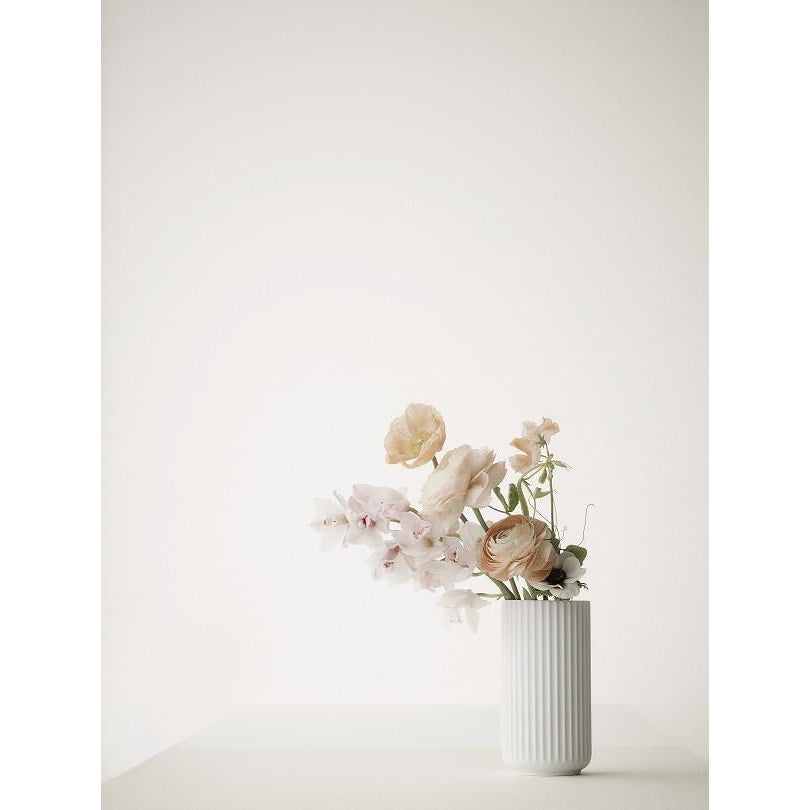 Lyngby váza bílá, 15 cm