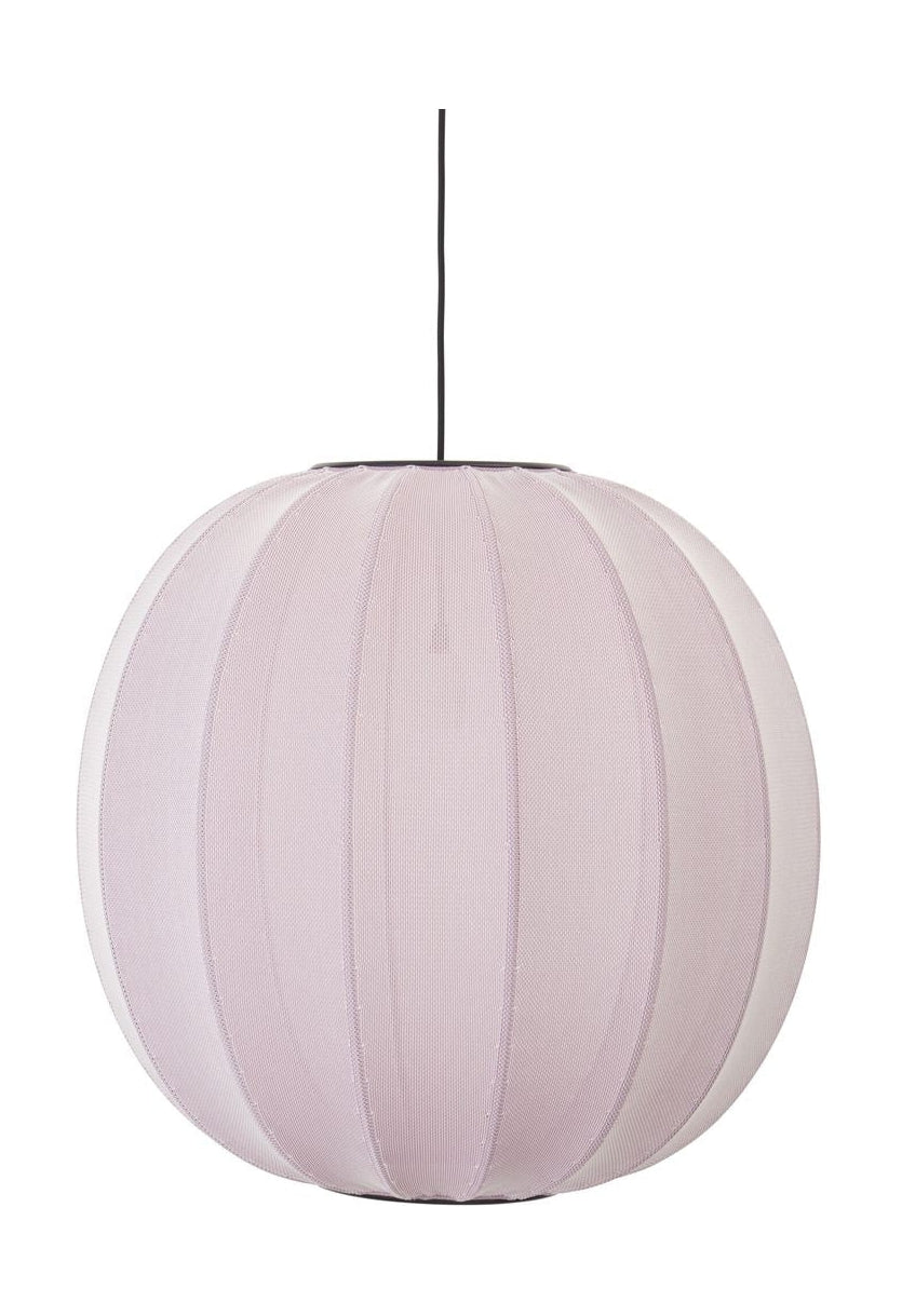 Made By Hand Knit Wit 60 Round Pendant Lamp, Light Pink