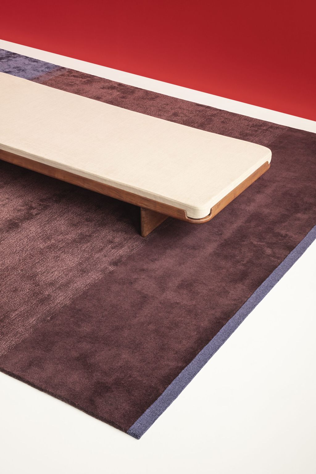 Vyrobeno ručně nabla koberec 140 x 200, soumrak