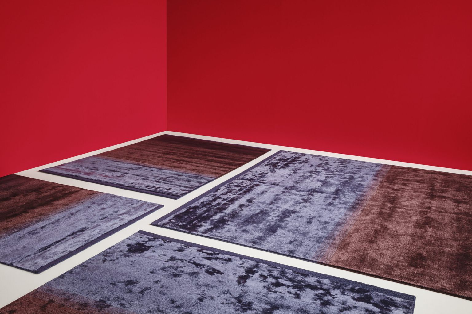 Vyrobeno ručně nabla koberec 170 x 240, soumrak