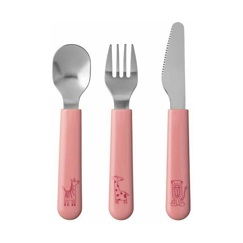 Mepal Mio Children's Cutlery Set 3 PCS, růžová