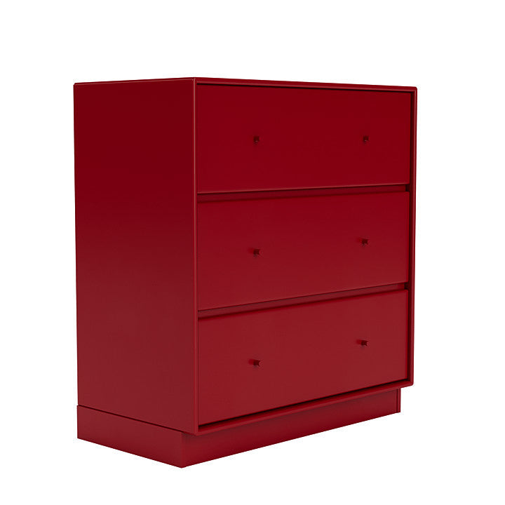 Montana Carry Dresser With 7 Cm Plinth, Beetroot Red