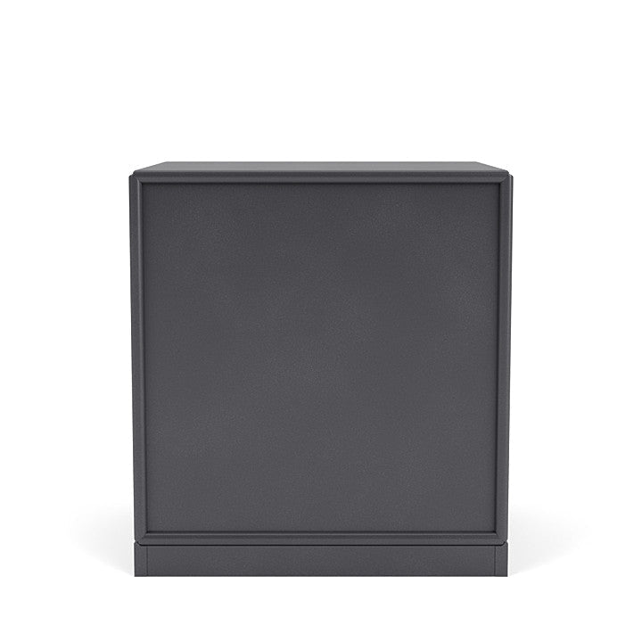 Modul zásuvky Montana Drift s 3 cm soklu, uhlíkovou černou
