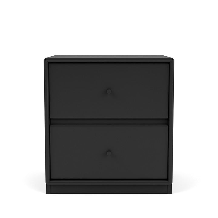 Modul zásuvky Montana s 3 cm soklu, černá