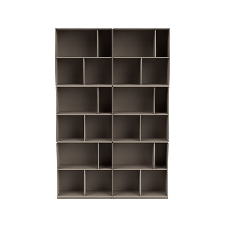 Montana Read Spacious Bookshelf With 3 Cm Plinth, Truffle Grey