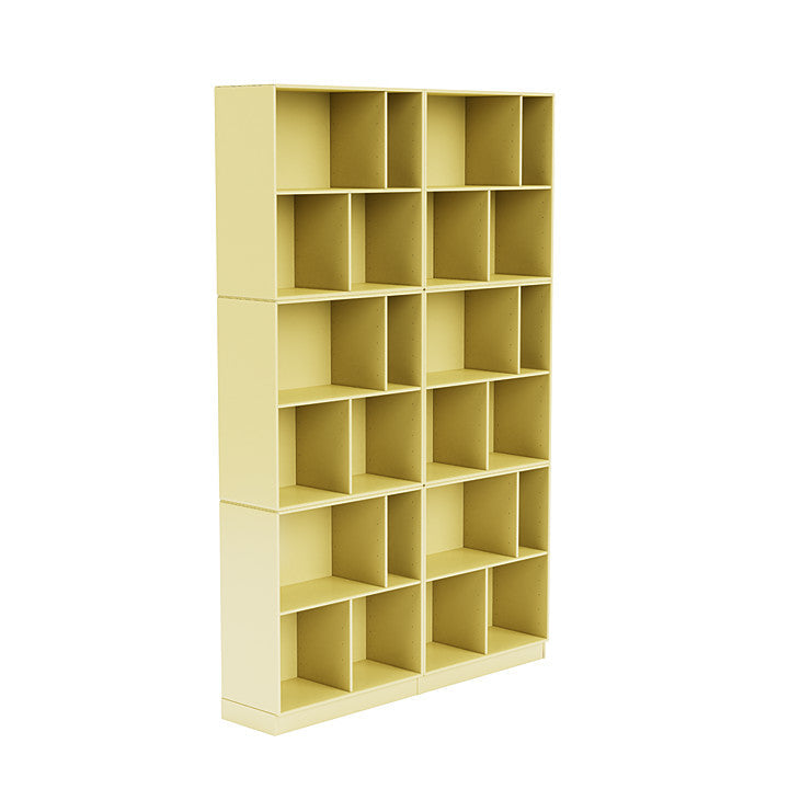Montana Read Spacious Bookshelf With 7 Cm Plinth, Chamomile Yellow