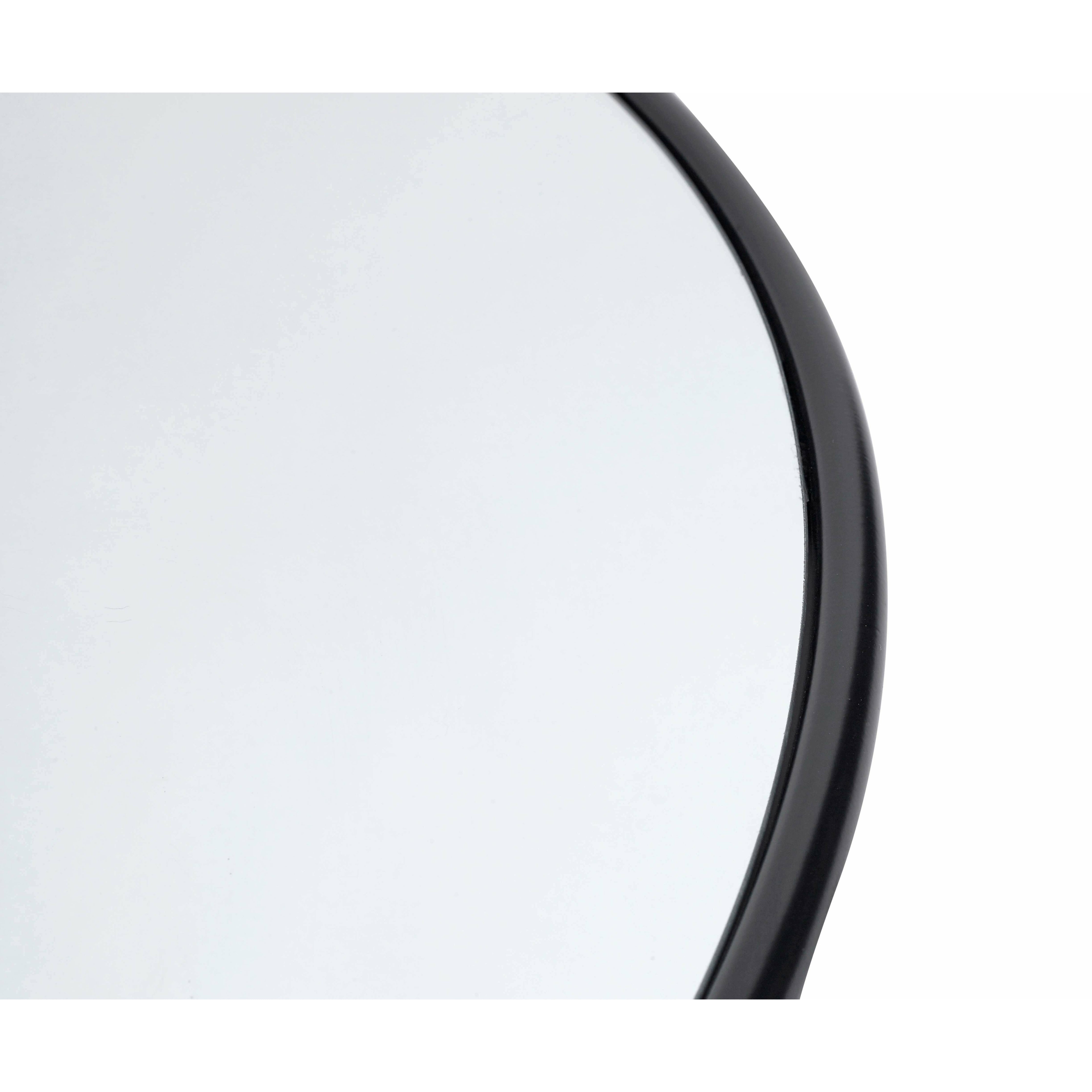 Muubs Copenhagen zrcadlo kulatého černého, ​​110 cm