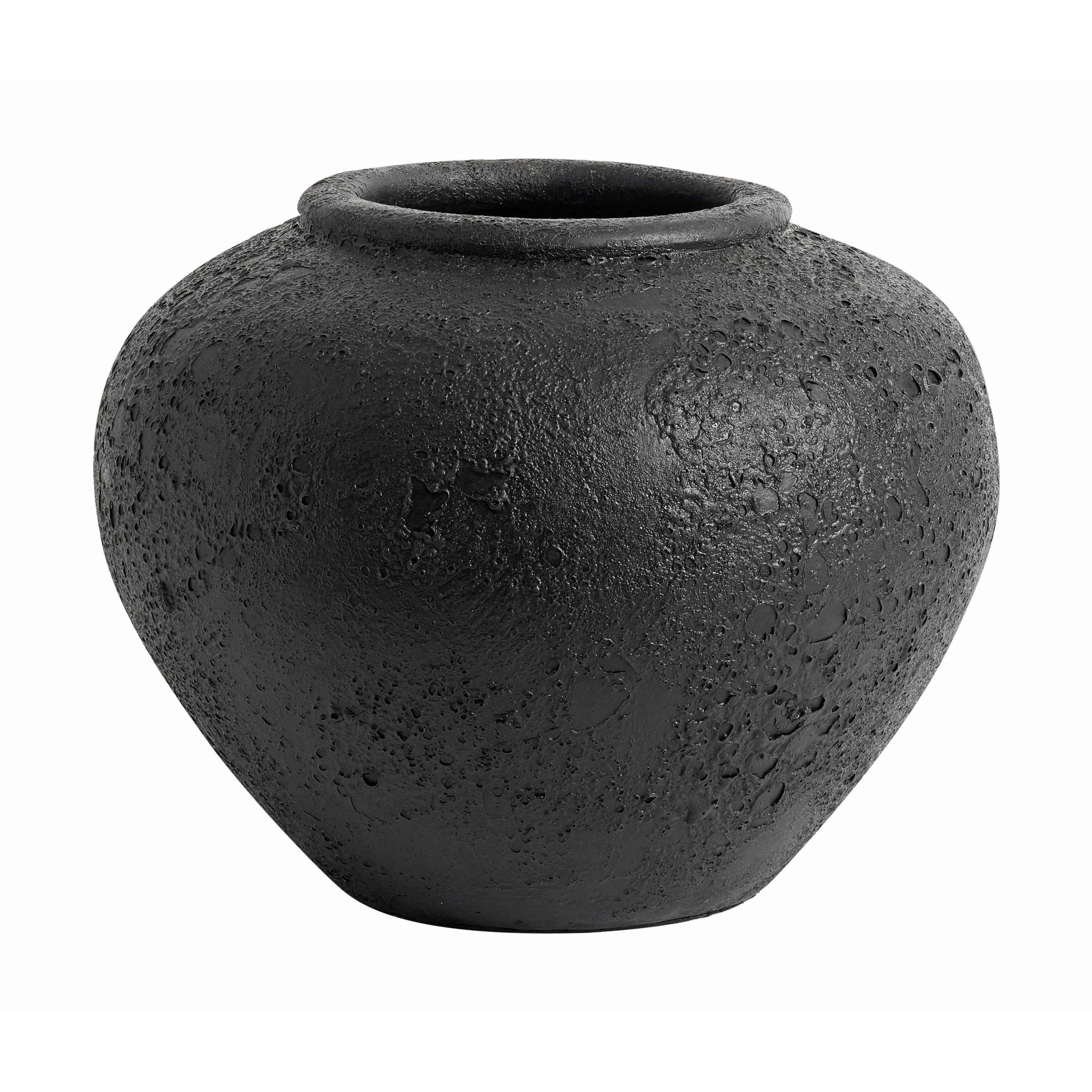 Muubs Luna Vase Black, 26 cm