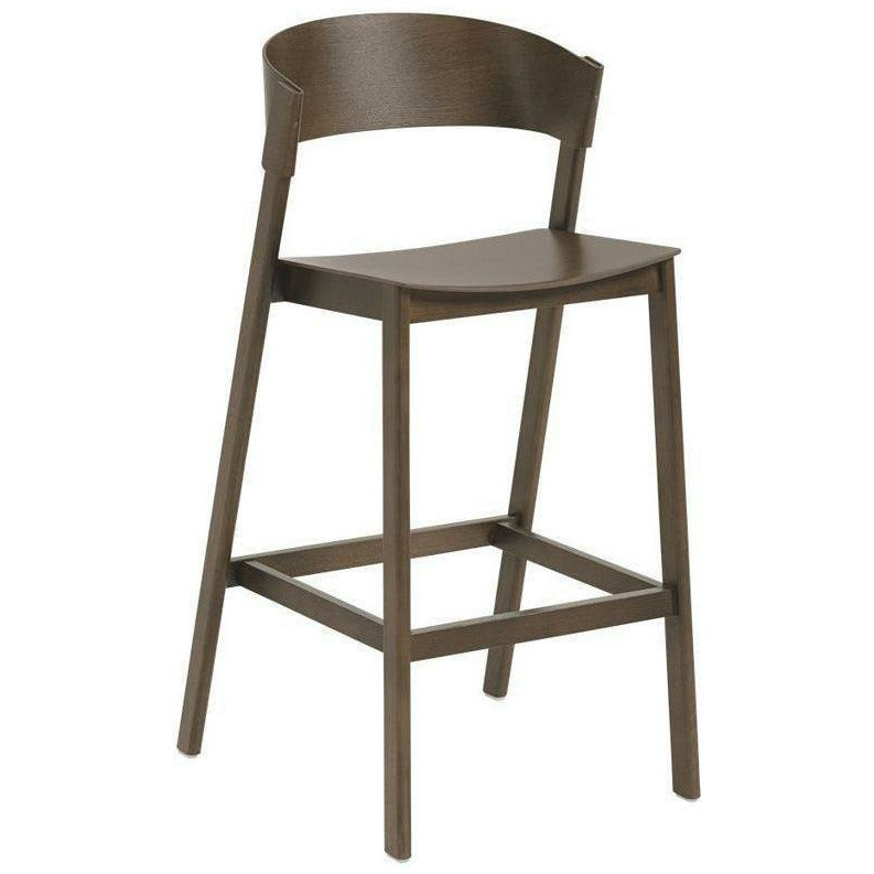 Stolička na krycí barové stolice Muuto, hnědý barvený dub