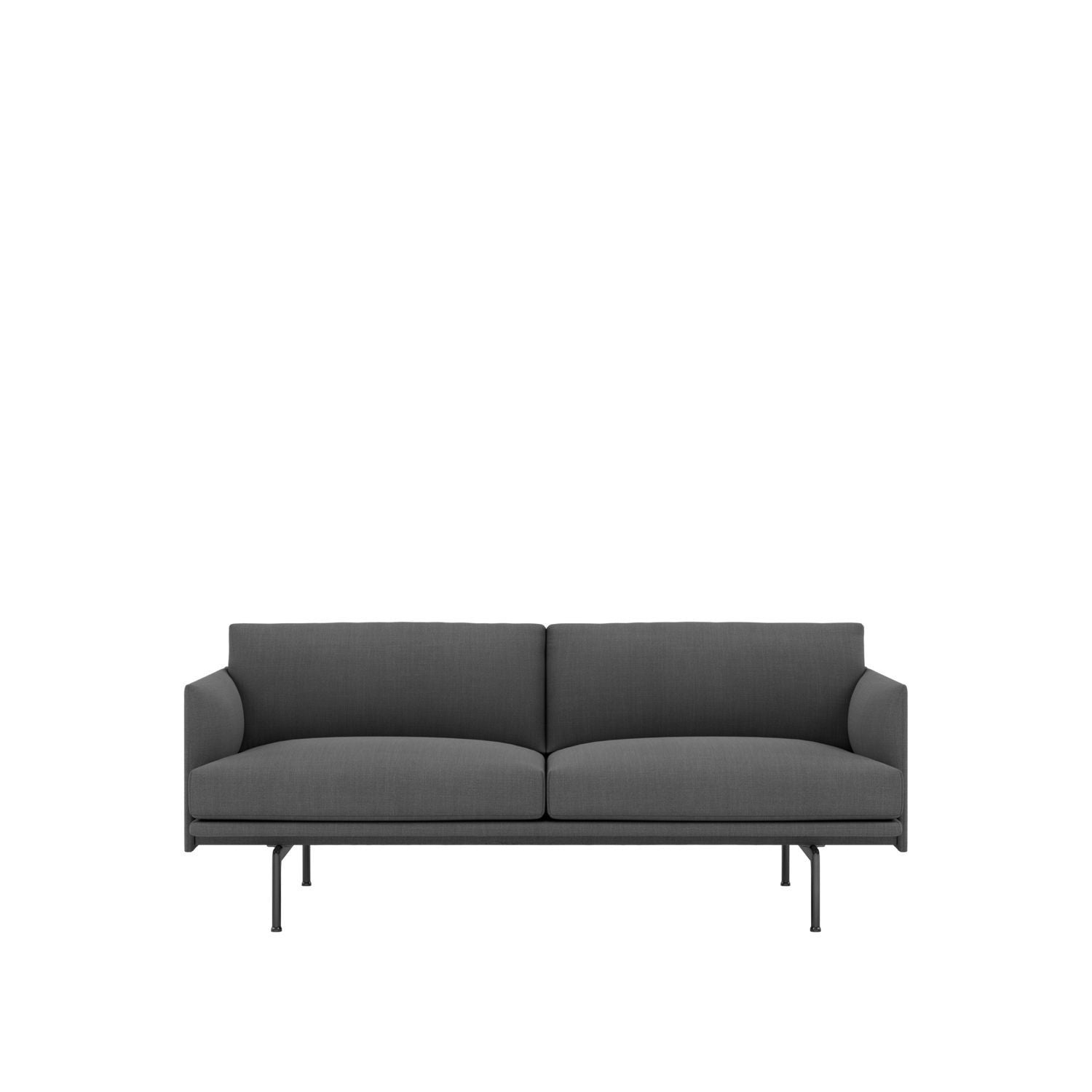 Muto Outline Sofa 2 Seater, tkanina, remix 163