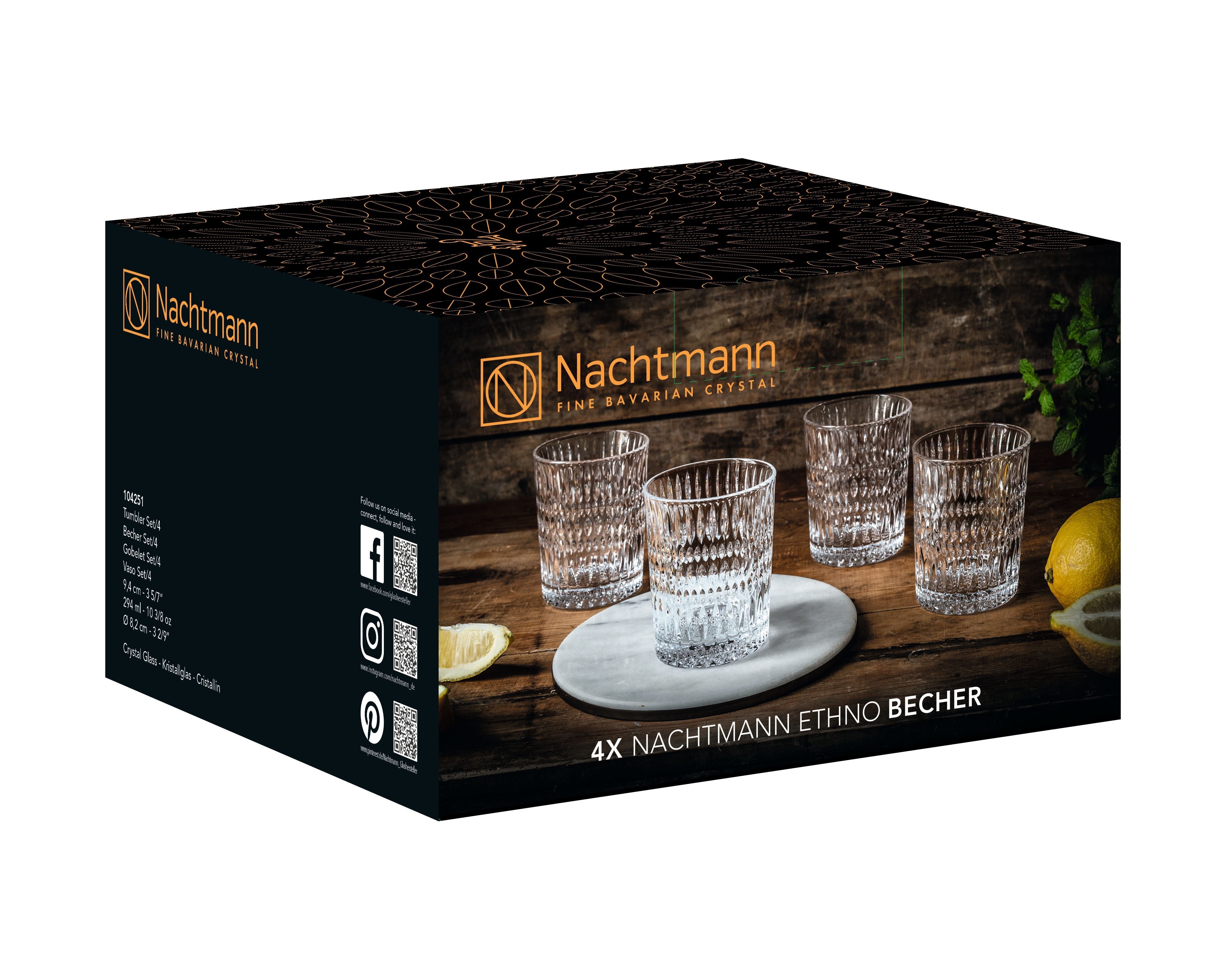 Nachtmann Ethno Glass 294 ml, sada 4
