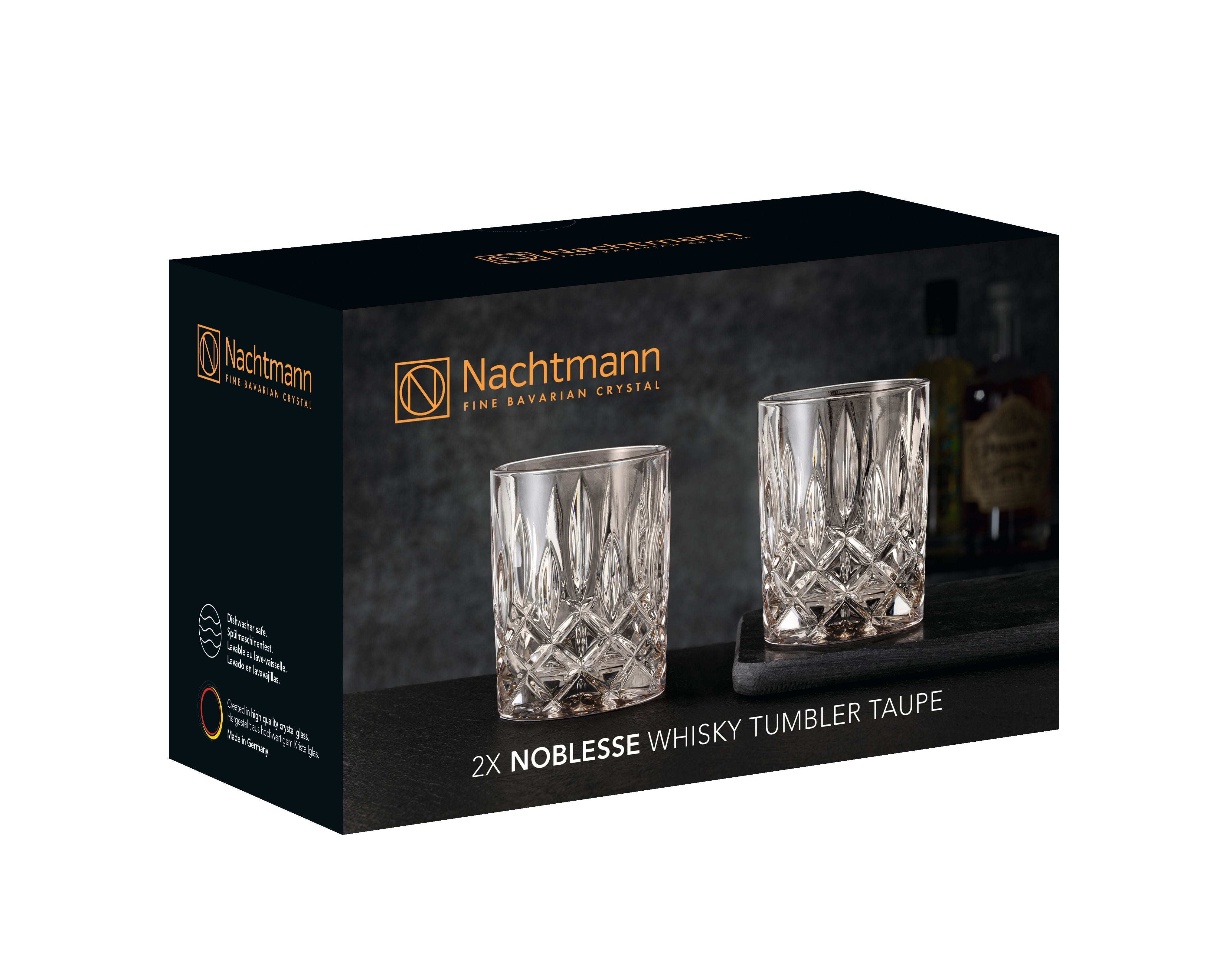 Nachtmann Noblesse Whisky Glass Taupe 295 Ml, Set Of 2