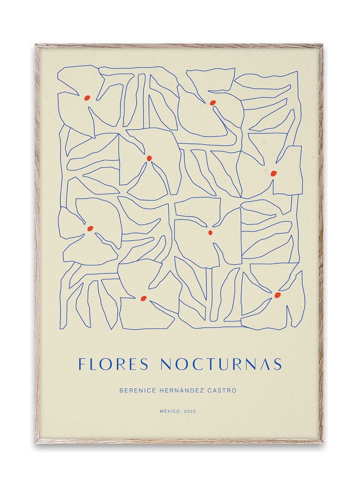 Paper Collective Flores Nocturnas 01 plakát, 30x40 cm