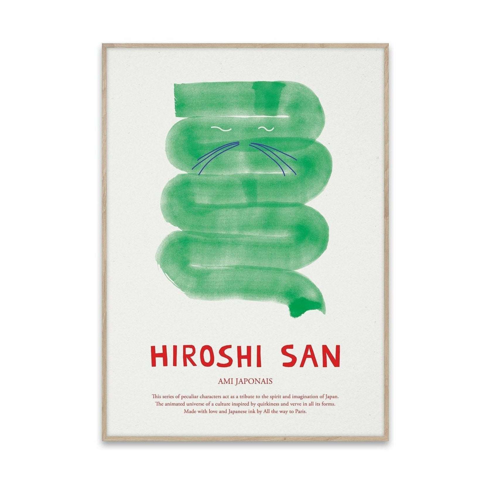 Papírový kolektivní plakát Hiroshi San, 50x70 cm