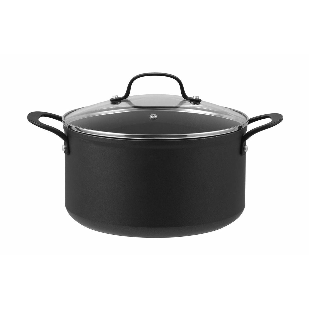 Pillivuyt Gourmet Arc Pot se skleněným víkem Ø 20 cm, černá, černá