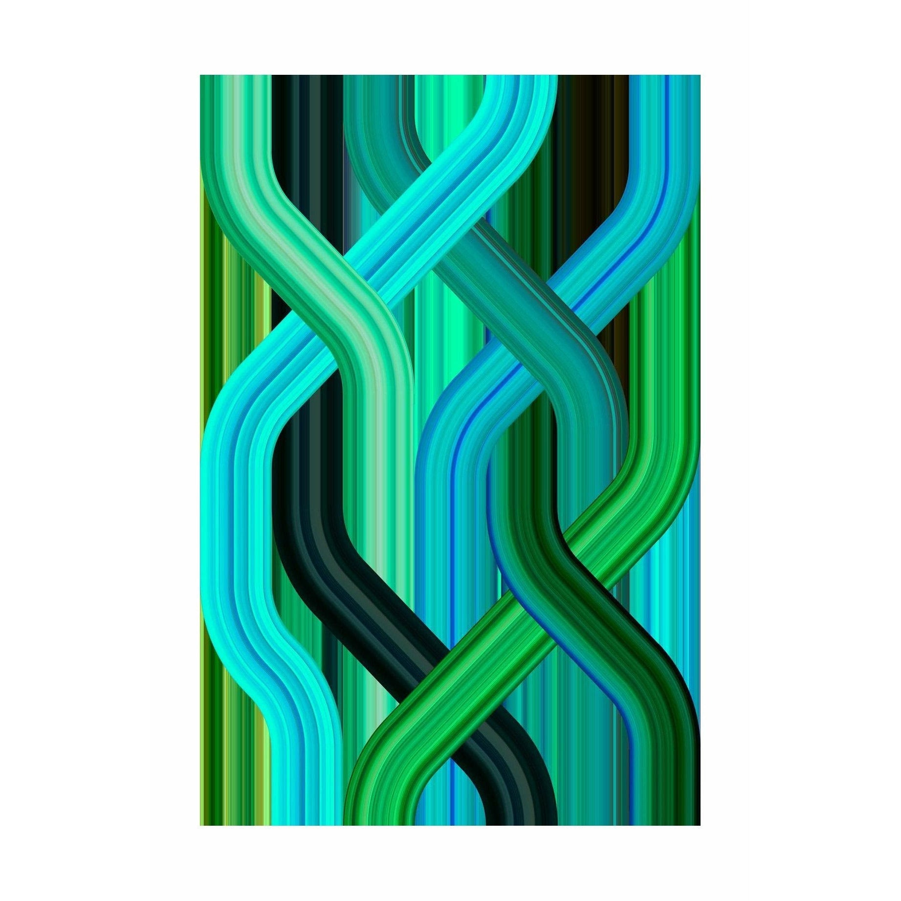 Koberečka Qeeboo Wave 200x300 cm, zelená