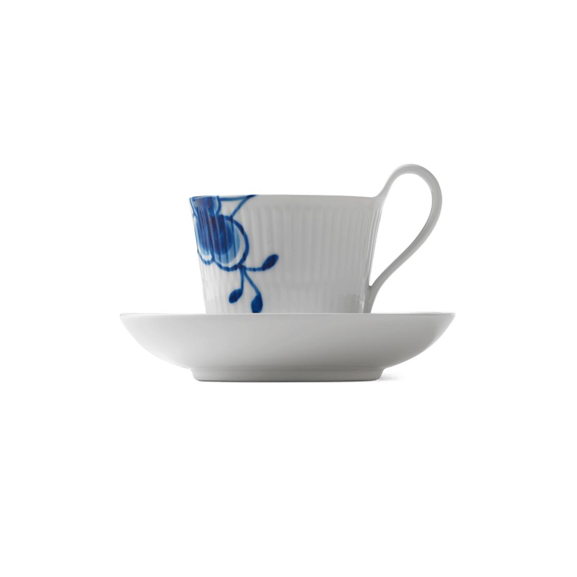 Royal Copenhagen Blue Mluted Mega Cup s talířem, 25 Cl