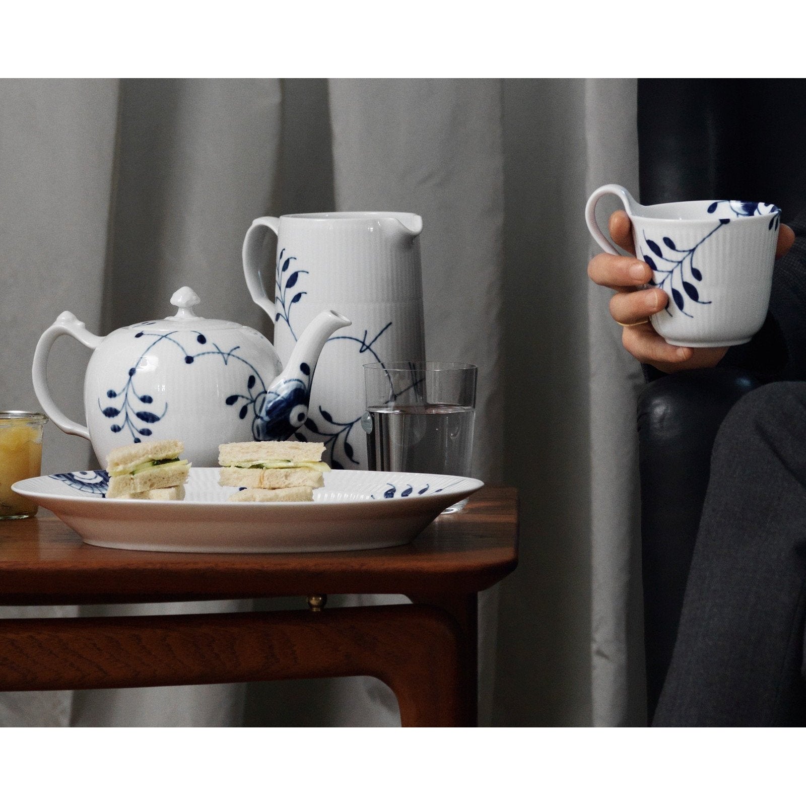 Royal Copenhagen Blue Mluted Mega Teapot, 100 Cl