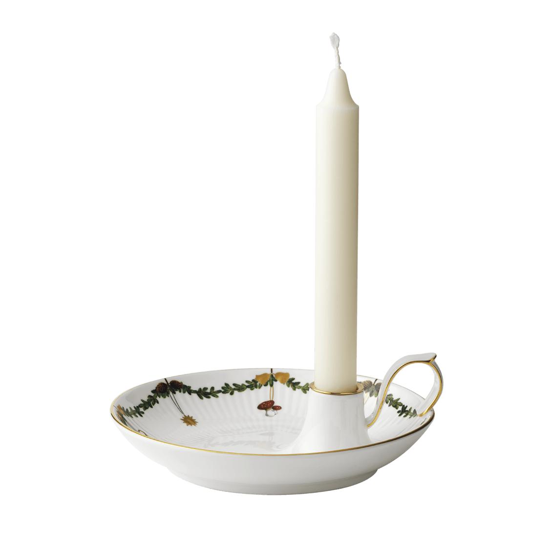Royal Copenhagen Star Spemated Christmas Candle Holder, 17,5 cm