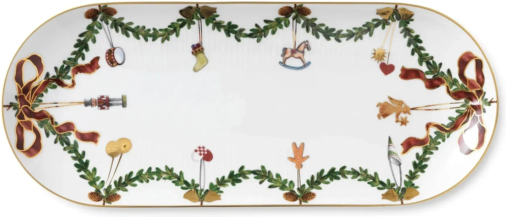 Royal Copenhagen Star Spemated Christmas Dish 39 cm