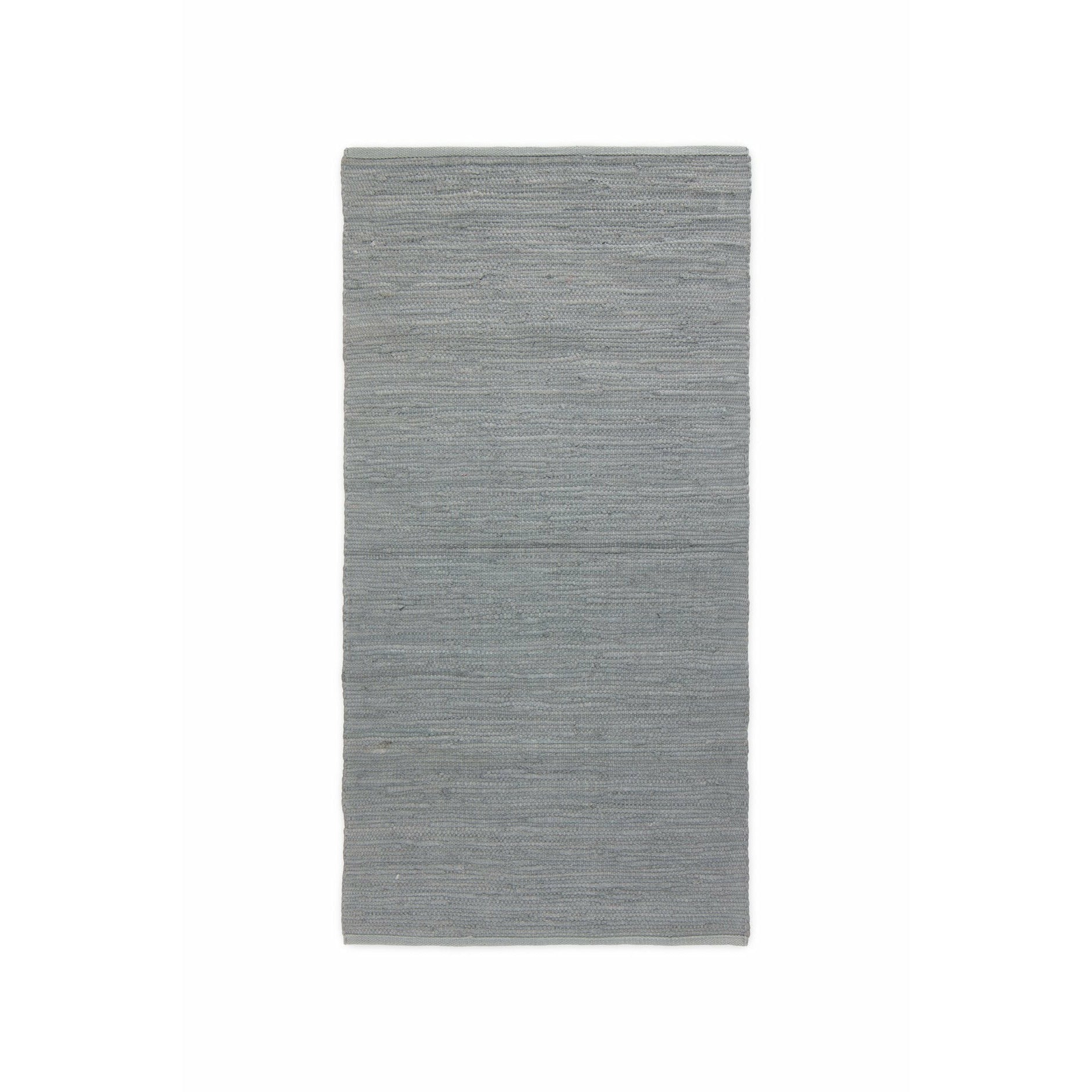 Koberec pevný bavlněný koberec světle šedá, 75 x 300 cm