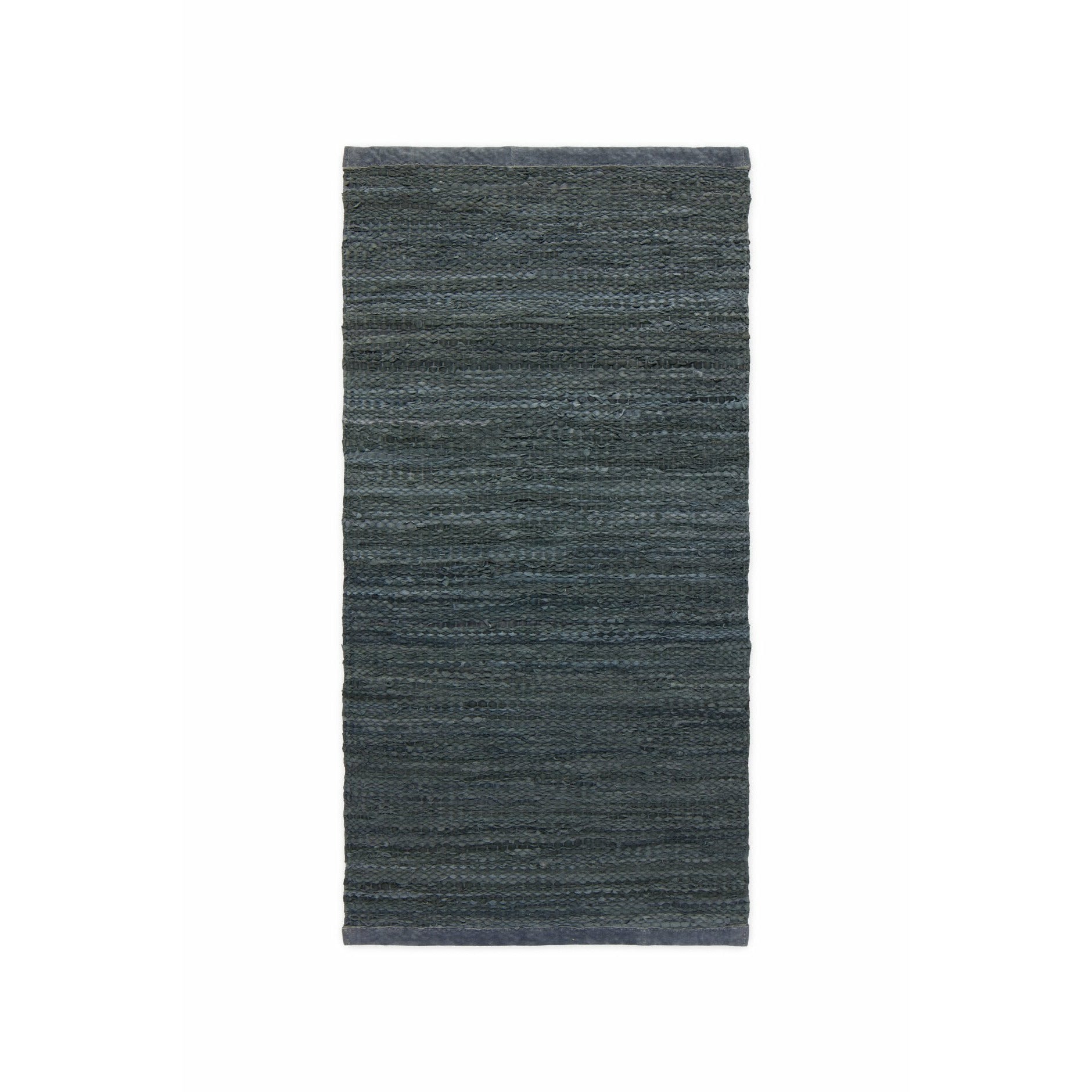 Koberec s pevný kožený koberec tmavě šedá, 75 x 500 cm