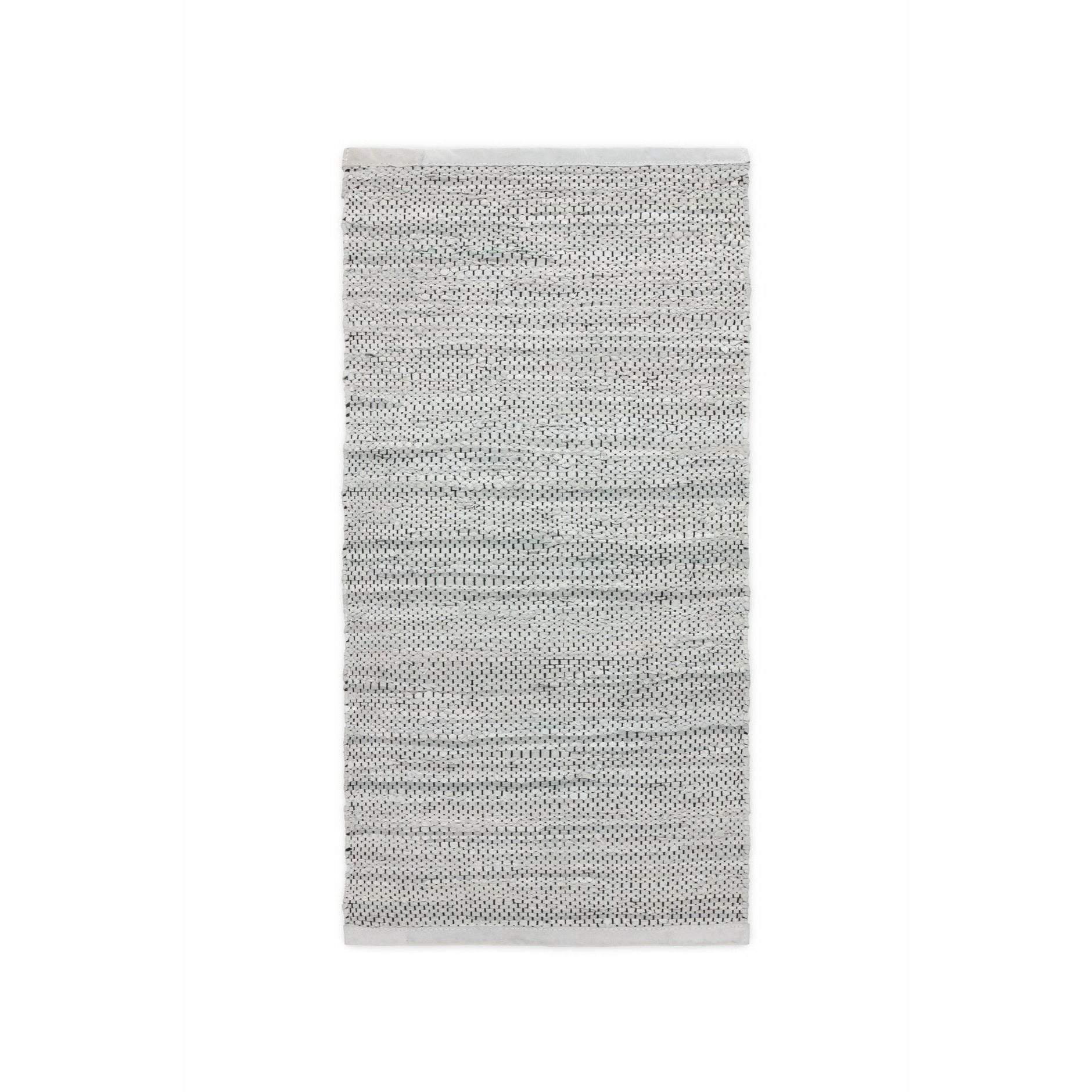 Koberec s pevným koženým kobercem světle šedá, 65 x 135 cm