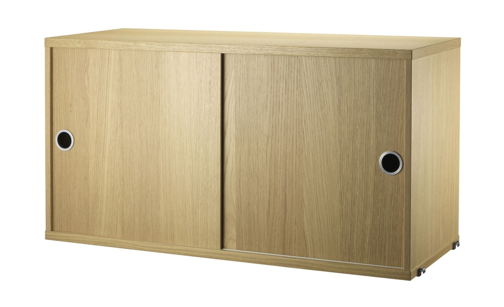 String Furniture String System Cabinet Element s posuvnými dveřmi dub, 30x78x42 cm