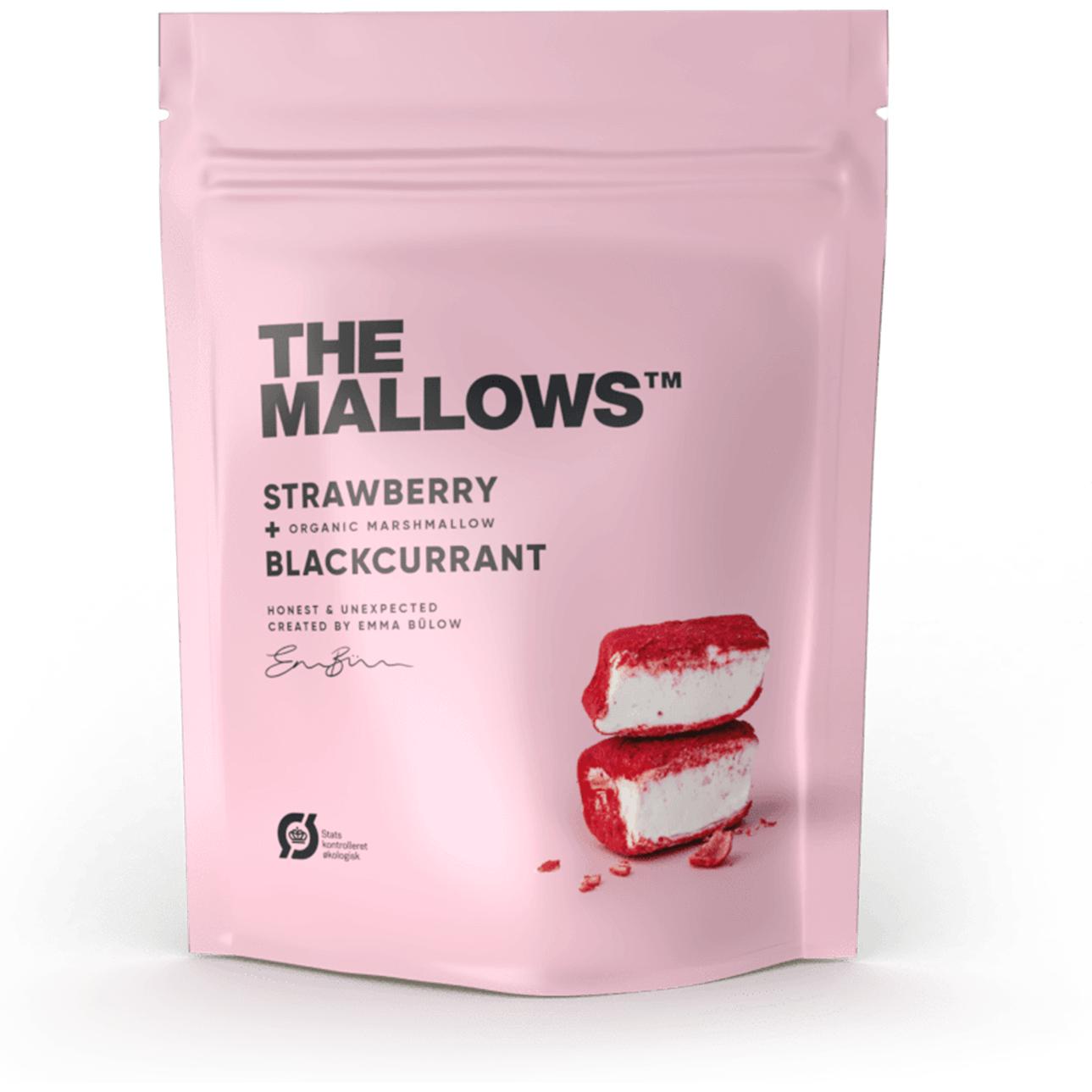 The Mallows Marshmallows s jahodovým a blackcurrant, 80G