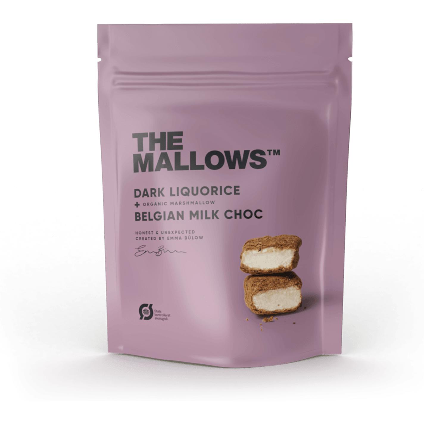 Mallows marshmallows s lékořicí a čokoládou, 90 g