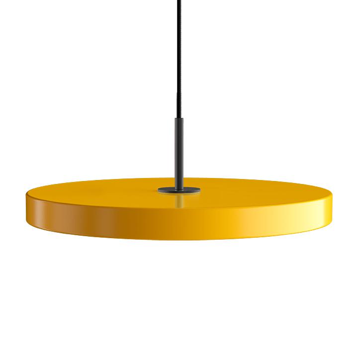 Umage Asteria LED Pendant, černý kov/šafrán žlutá