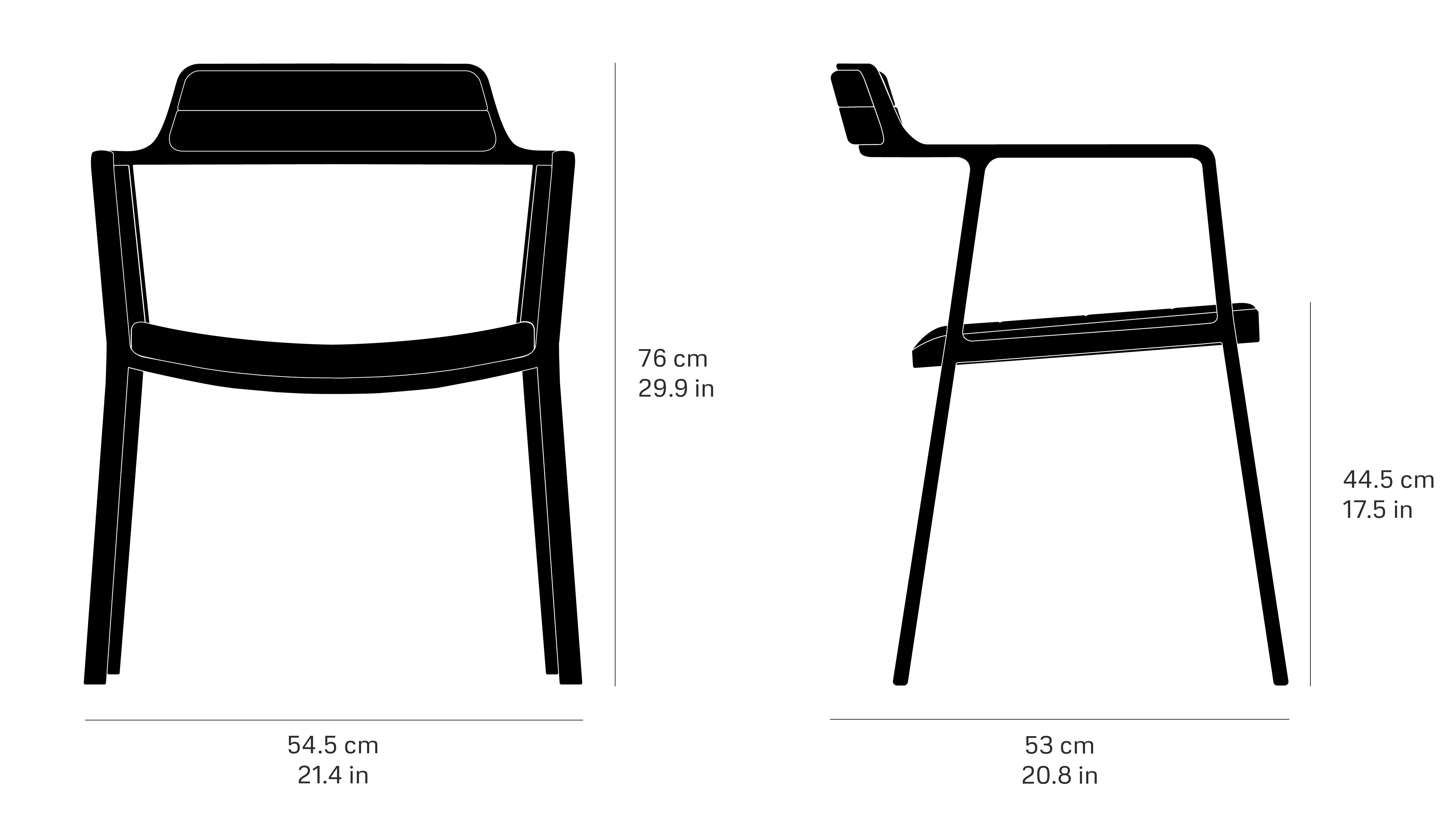 VIPP 451 židle m/ kůže, černá