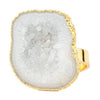 Vincent Asger Ring White Geode Gold