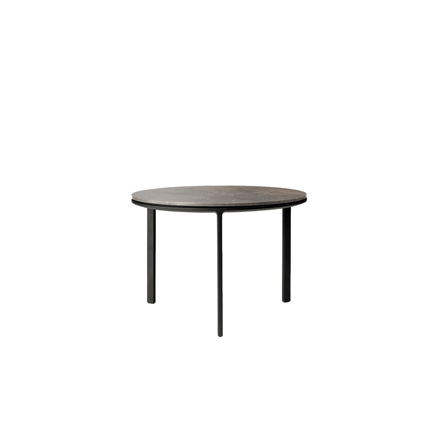 VIPP 423 konferenční stolek, světle šedá, Ø 60 cm