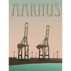 Vissevasse Aarhus Harbour plakát, 15 x21 cm