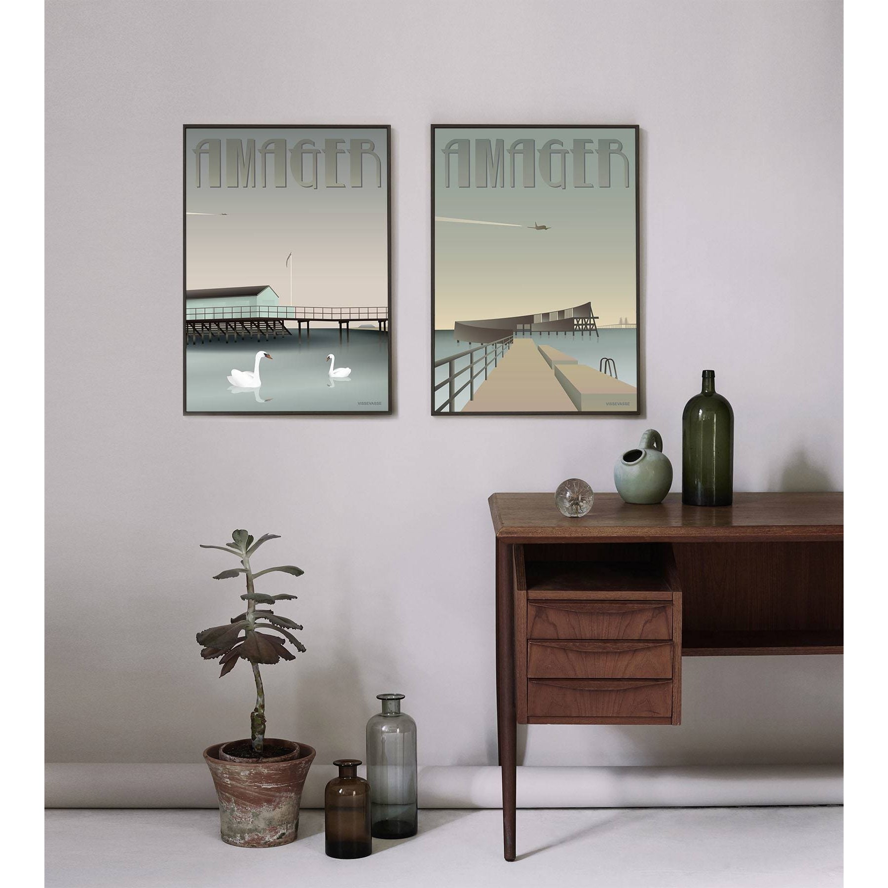Vissevasse Amager Helgoland plakát, 15 x21 cm