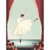 Vissevasse Ballerina plakát, 15 x21 cm