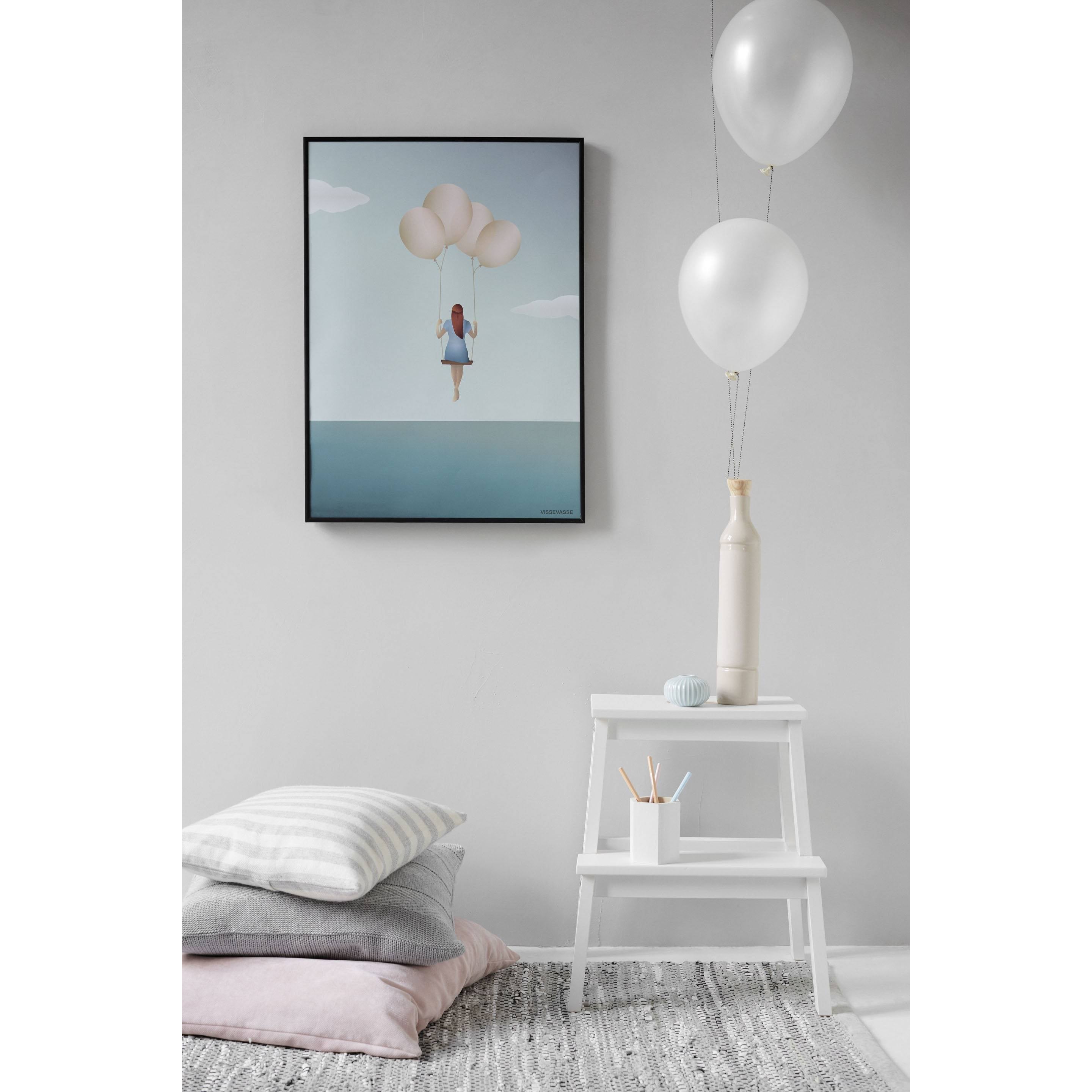 Vissevasse Balloon Dream plakát, 15 x21 cm