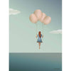 Vissevasse Balloon Dream plakát, 15 x21 cm