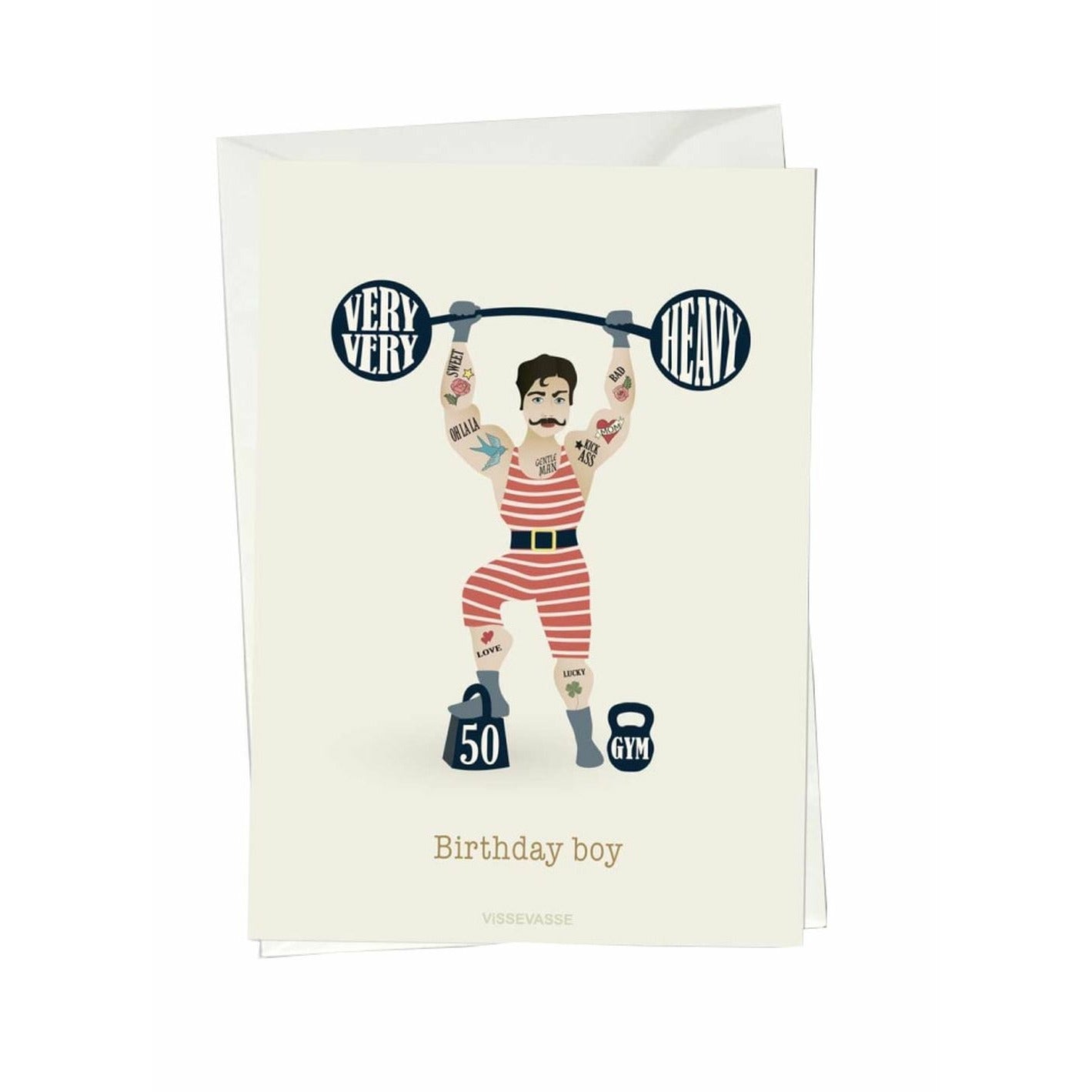 Vissevasse Birthday Boy Blonging Card, A6