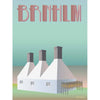 Vissevasse Bornholm Smokehouse plakát, 15 x21 cm