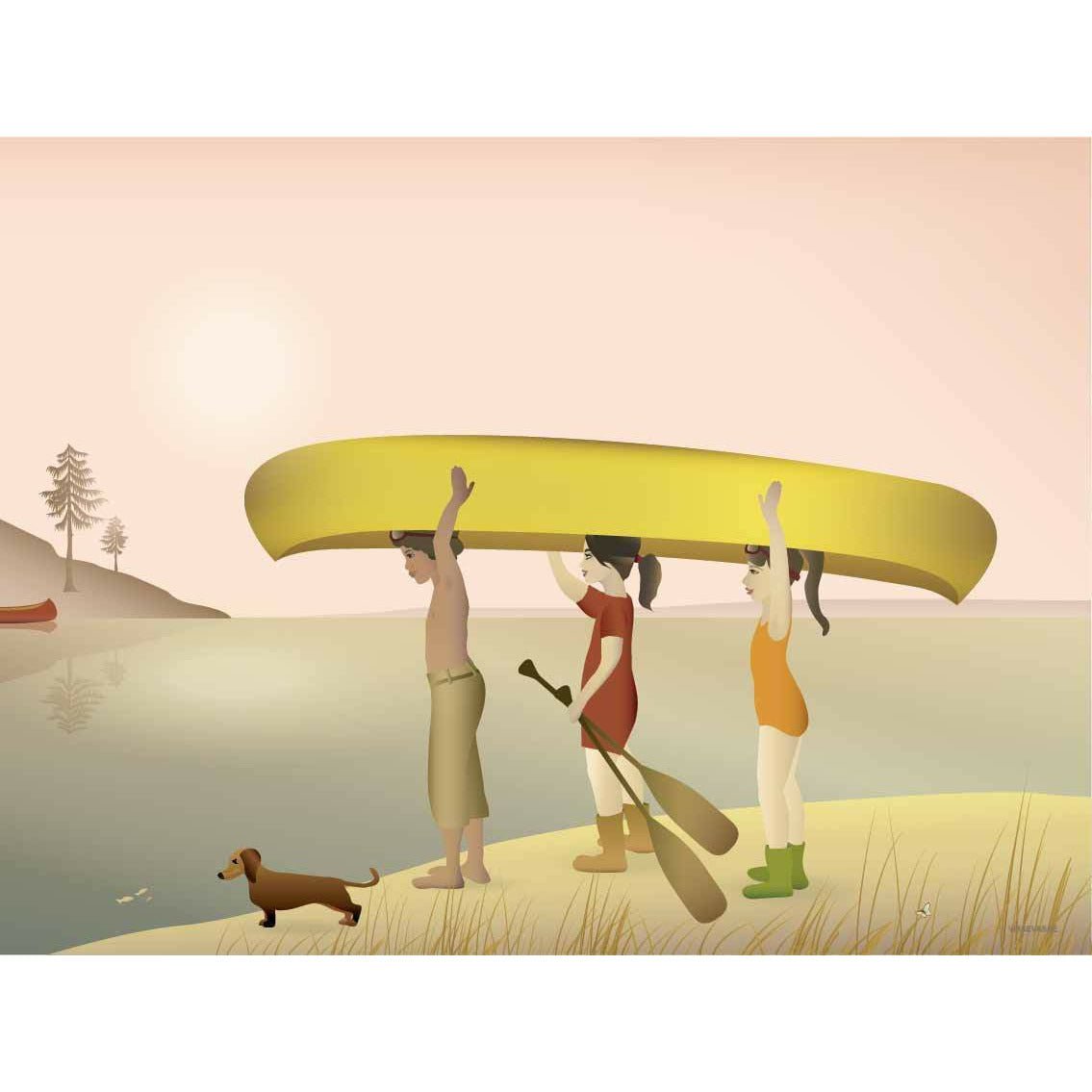 Vissevasse Canoe plakát, 30 x40 cm