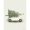 Vissevasse Christmas Tree & Little Car Cout, 50x70 cm