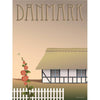 Vissevasse Dánsko Farmhouse plakát, 15 x21 cm
