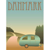 Vissevasse Dánsko Campling plakát, 15 x21 cm