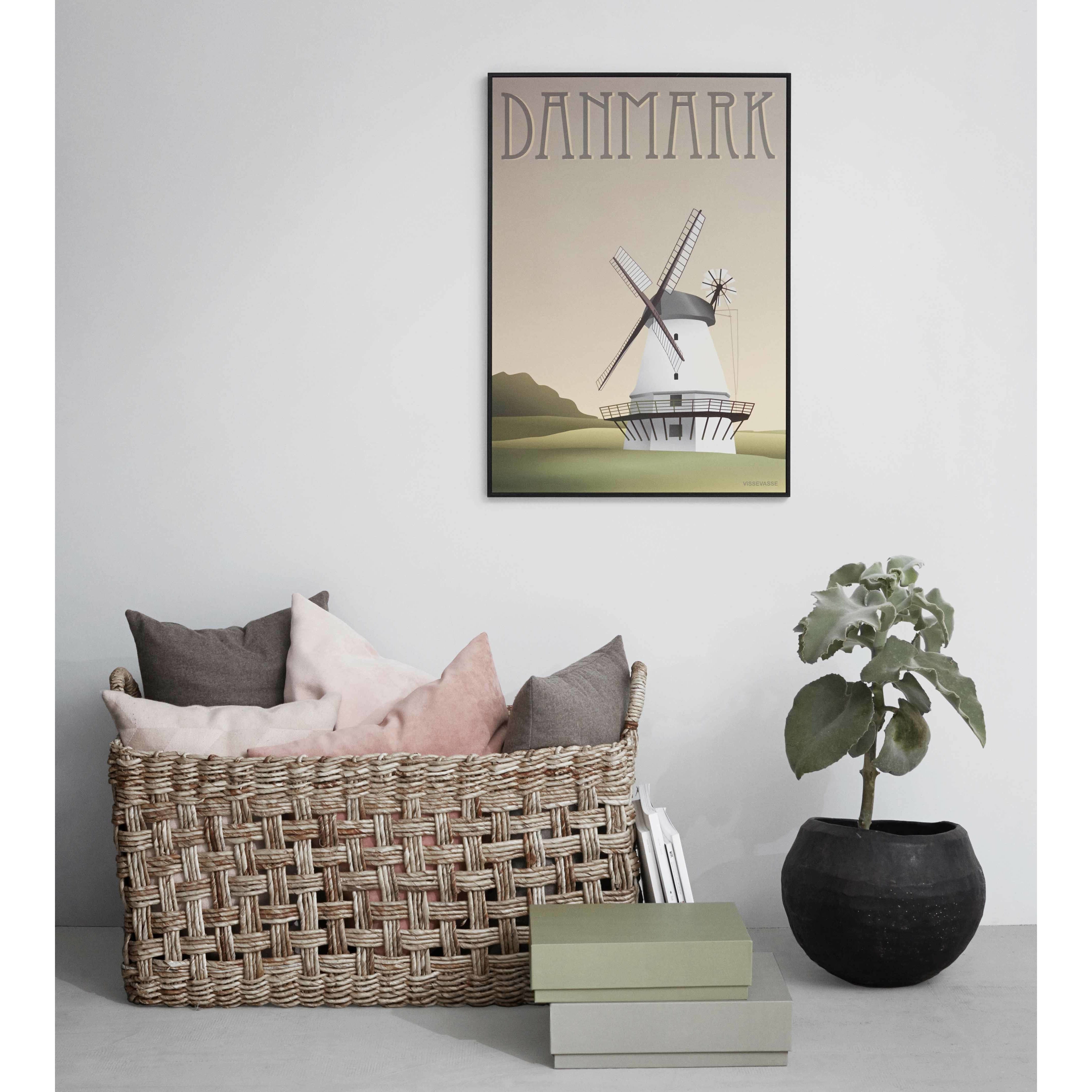 Vissevasse Dánsko Mill plakát, 50 x70 cm
