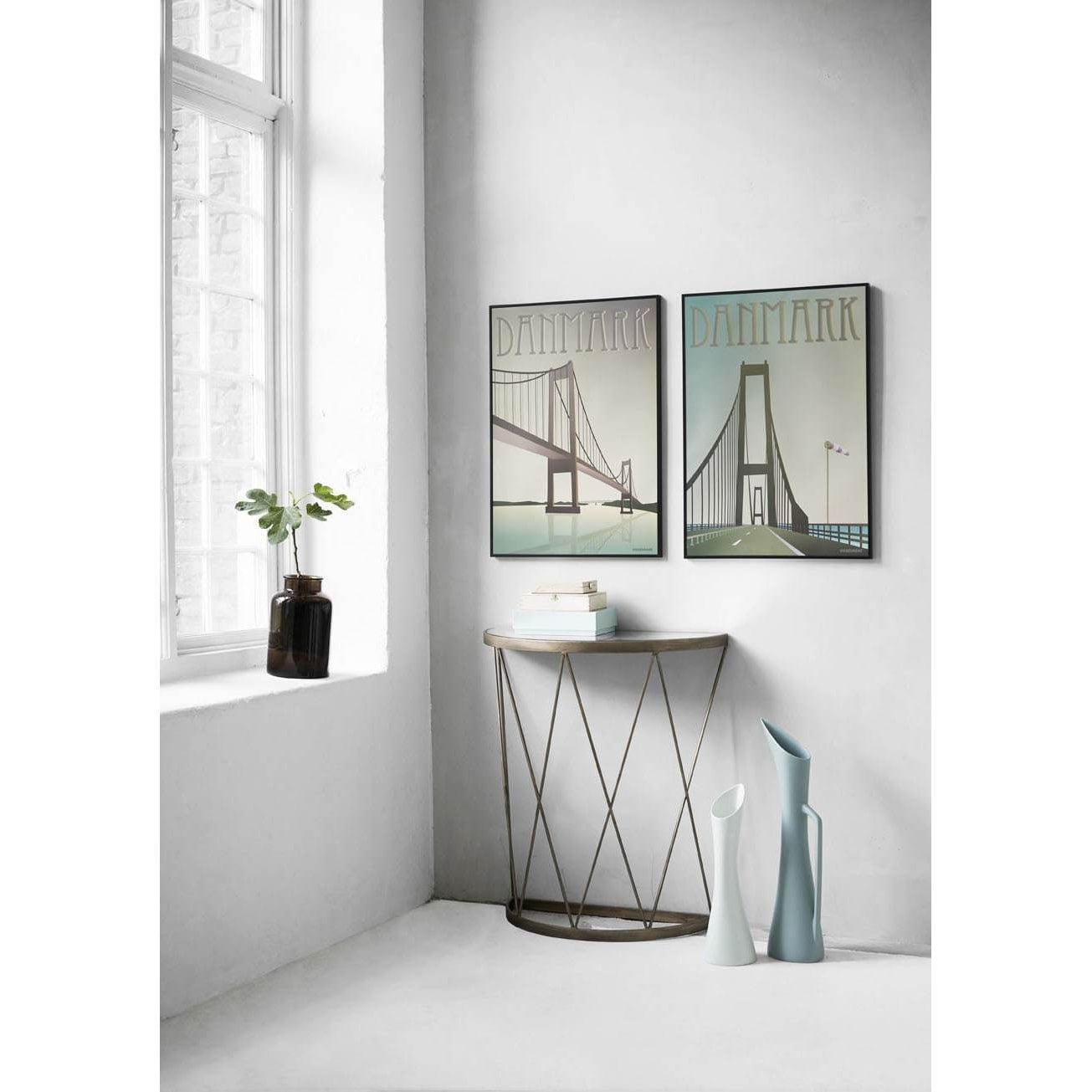 Vissevasse Dánsko Storebælts Bridge plakát, 15 x21 cm